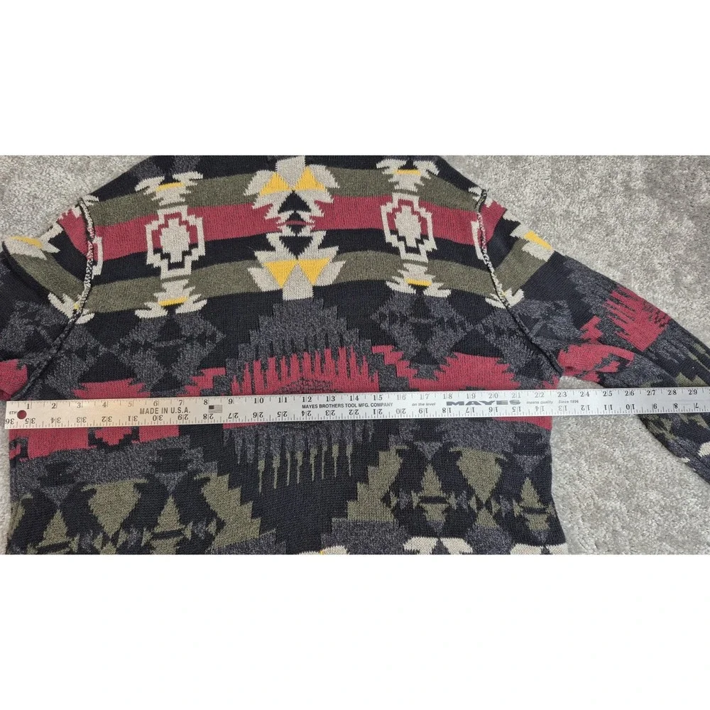 American Eagle Outfitters 100% COTTON Aztec Pullover Hoodie‎ Sweater Mens Large